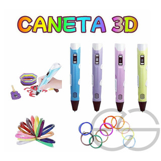 Caneta 3D Impressora Infantil Pintura Desenho 3D DIY Refil Filamento
