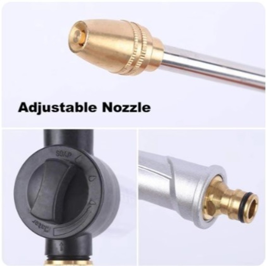 Pistola De Pulverização De Água De Alta Pressão Com Pote 100ml Para Espuma De Limpeza De Lavar Carro
