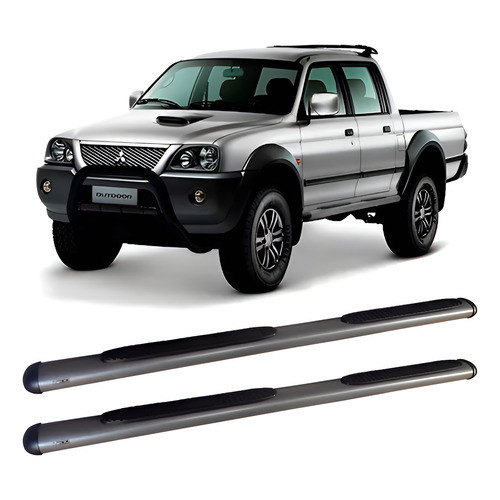 Estribo L200 Sport Outdoor Oval Oblongo Grafite Grafite