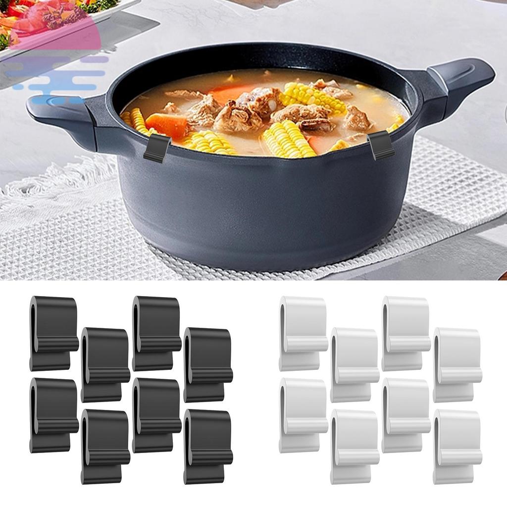 8 Pçs Clipes Protetores De Tampa De Forno De Silicone Em Forma De U Clipe Substituição Para Panelas Tacking SHOPSKC2327