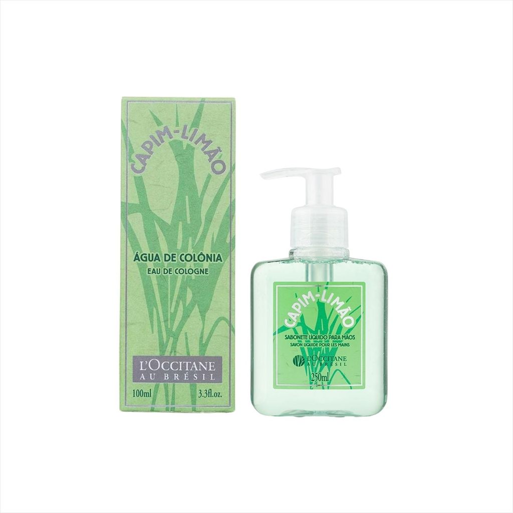 Kit L'occitane Capim Limão Sabonete Liquido para Maõs 250ml+Desodorante Colônia