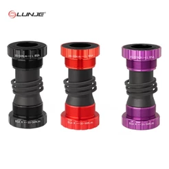 Movimento central - hollowtech / eixo integrado 24mm p/ quadro 34,7mm rosca bsa 68~73mm equivalente ao shimano bb52
