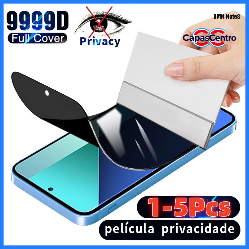 1-5Pcs Privacidade Película Para Xiaomi Redmi Note 14 13 12 11 8 12S 9 10 10S 11S 9S Pro Plus 4G 5G Protetor Macia FKM em Oferta na Shopee
