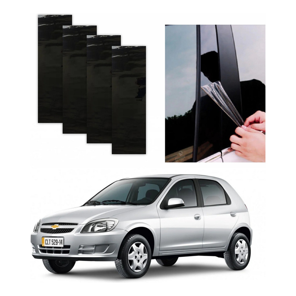 Protetor Coluna Black Piano Chevrolet Celta 2015 A 2025