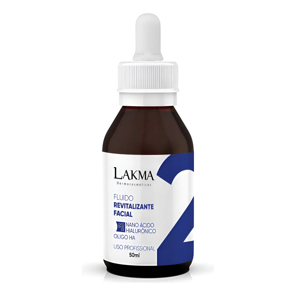 FLUIDO FACIAL ÁCIDO HIALURÔNICO 50ML PASSO 2 LAKMA TODO TIPO DE PELE DIA/NOITE