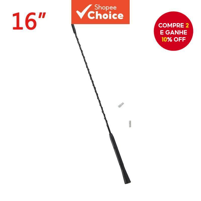 Rádio Estéreo FM/AM Aéreo Anti-Ruído Antena Amplificada Flexível Com Dois Parafusos 9/11/16 Polegadas