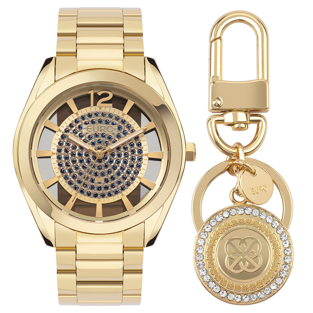 Kit Euro Feminino Soul Dourado - EU2036YTX/K4A em Oferta na Shopee