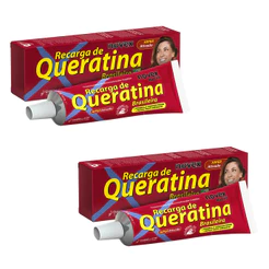 KIT C/2 RECARGA DE QUERATINA NOVEX 80G
