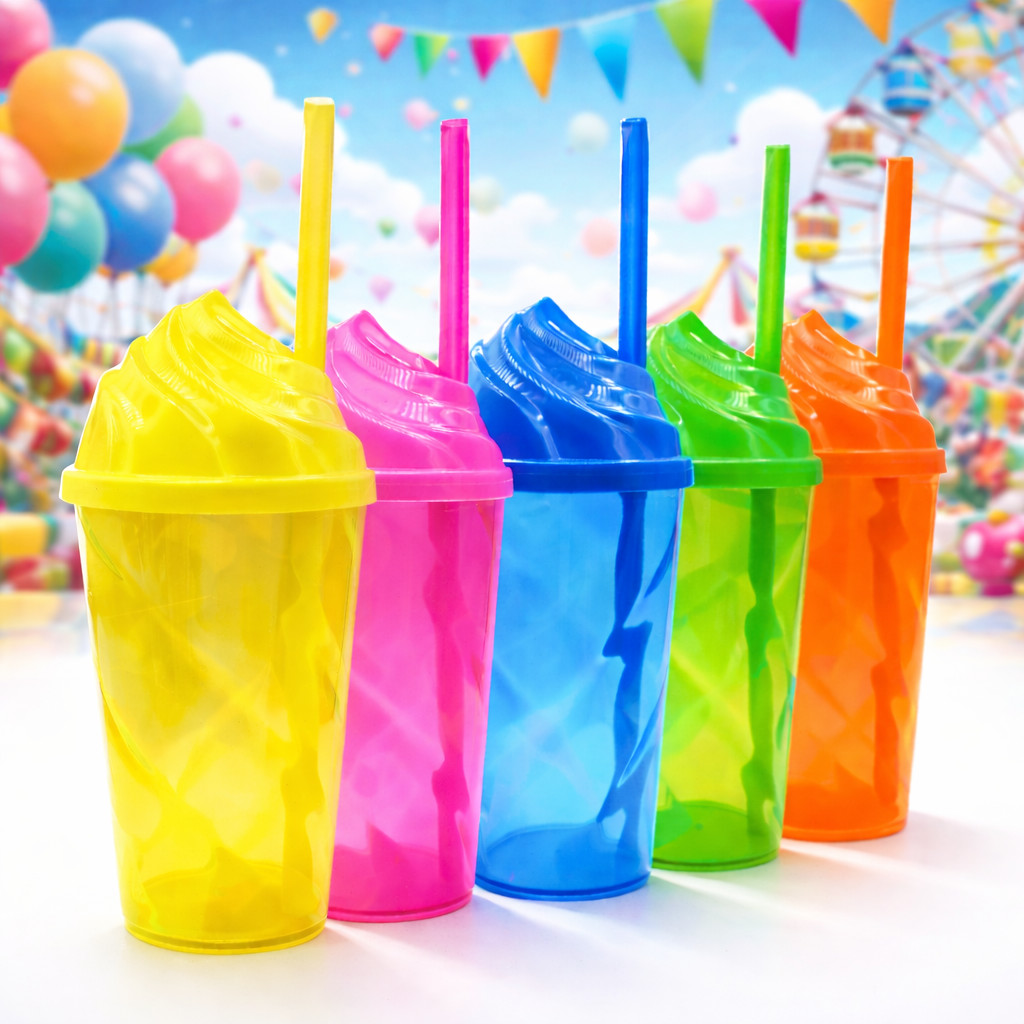 KIT 30 COPOS TWISTER 300ML COM TAMPA CHANTILLY E CANUDO NEON SORTIDO PARA FESTA ANIVERSÁRIO em Oferta na Shopee