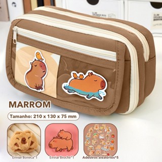 DIBEE Bolsa De Lápis Transparente Super Grande-Estojo De Lona À Prova D'água Estilo Coreano em Oferta na Shopee