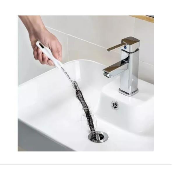 Desentupidor E Escova De Limpeza De Ralo E Pia 45cm em Oferta na Shopee