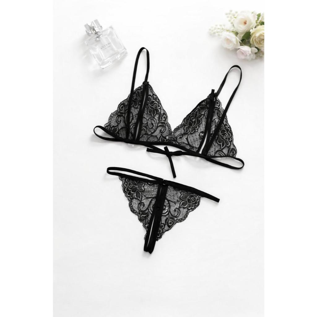 Body Lingerie Sexy Marido Apressado Com Abertura Rendado