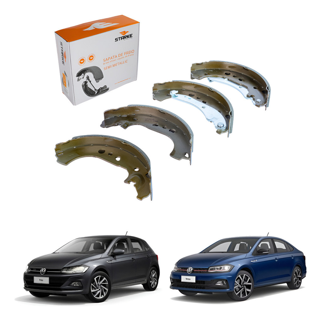 Sapata Lona Freio Polo 1.0 / 1.6 12V MPI Virtus 1.6 16V MSI Original Starke