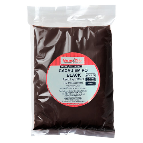 Cacau Em Pó Alcalino Black Preto Nacional 500g Callebaut
