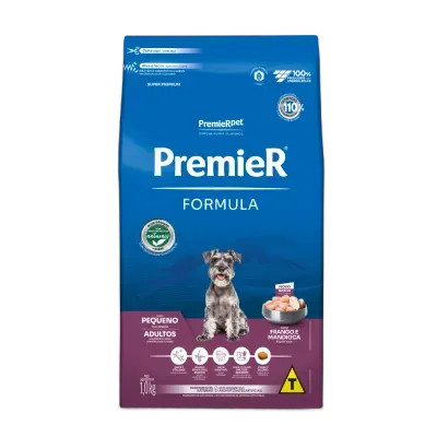 Ração Premier Seleção Natural para cães adultos de raça pequena sabor frango 1kg.