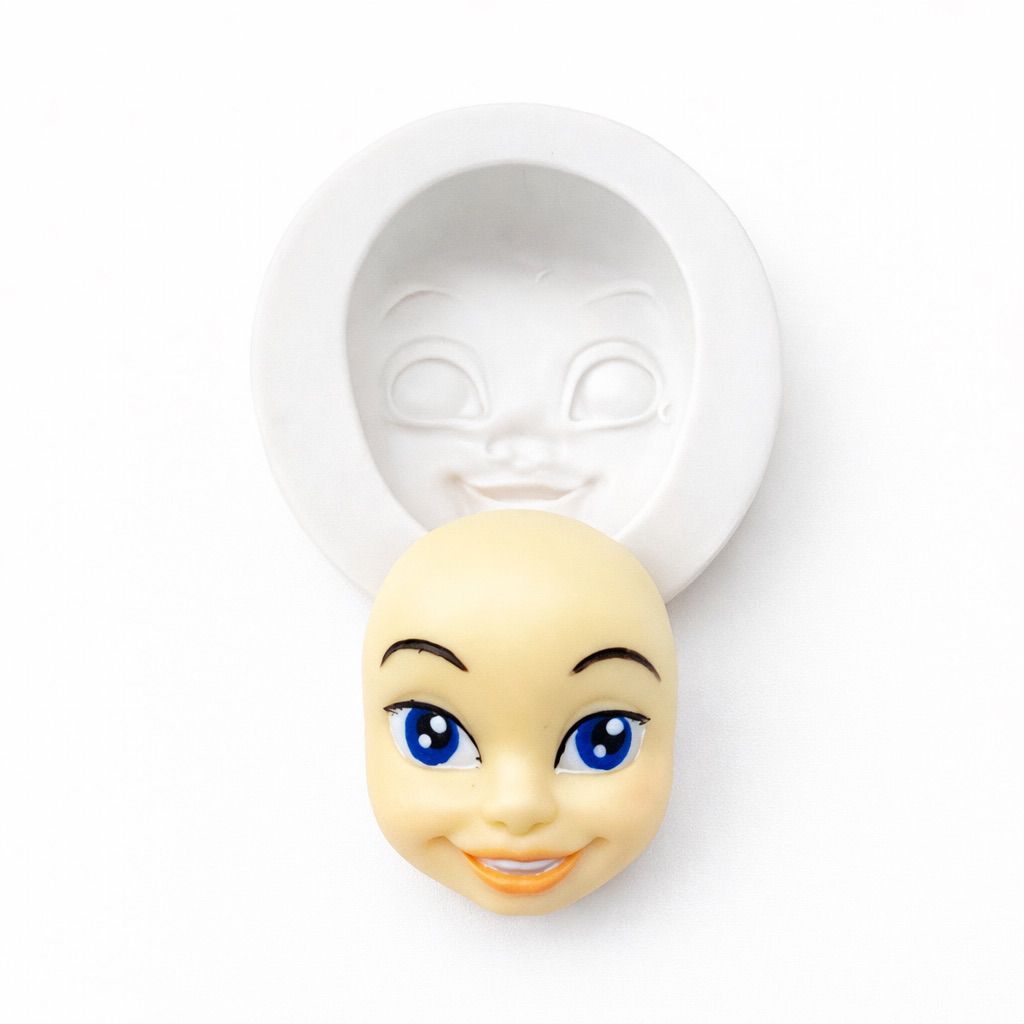 Molde De Silicone Rosto Bonecos E Bonecas Universal