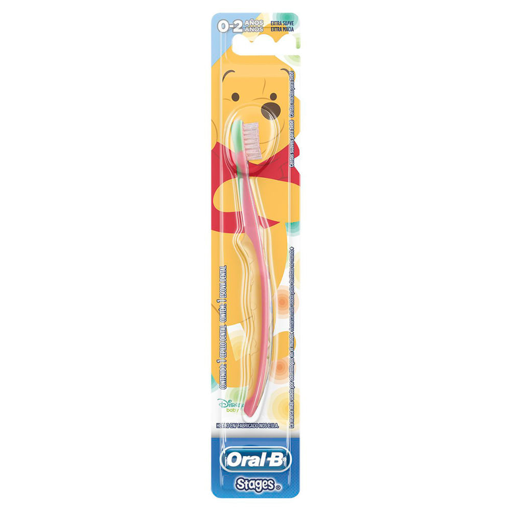 Escova Dental Infantil Oral-B Pro Saúde Stages de 4 a 24 Meses Cores e Personagens Sortidos com 1 Unidade em Oferta na Shopee