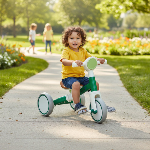 Bicicleta Equilíbrio 2 Em 1 Triciclo E Balance Verde Verde