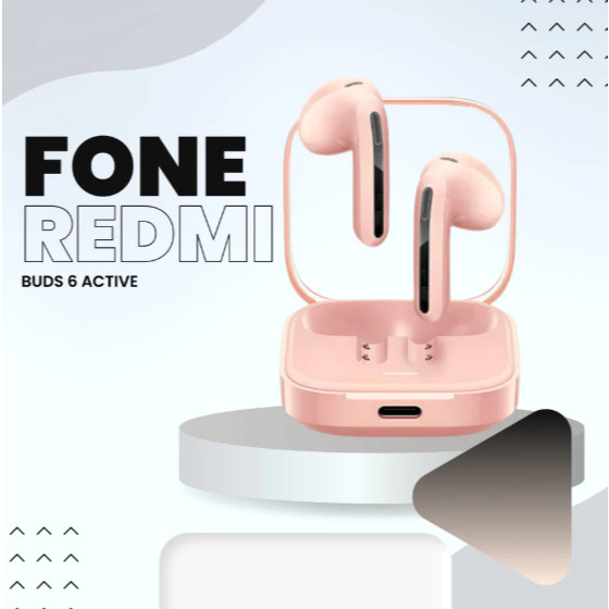 Fone de Ouvido Bluetooth Redmi Buds 6 Active Xiaomi Original TWS Sem Fio Bateria