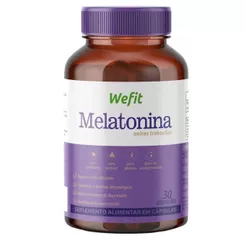 Melatonina WeFit 30 Cápsulas Auxilia no Sono