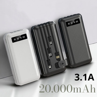 Carregador Power Bank Portátil 20000mah Universal Saida (ANJ.GG store)