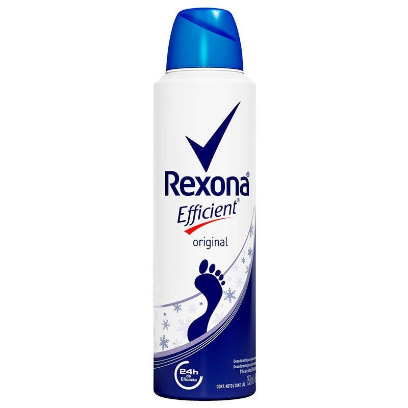 Desodorante Aerosol Original Para Pés Rexona Efficient 153ml/88g em Oferta na Shopee