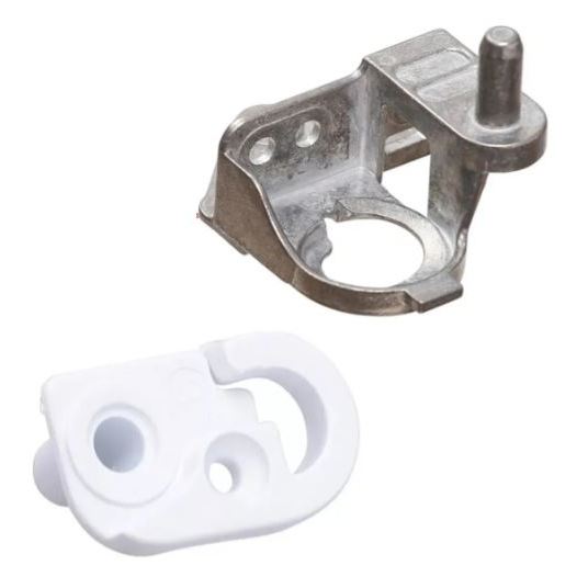 Kit Bucha + Dobradiça Inferior Porta Geladeira Consul Crm43n