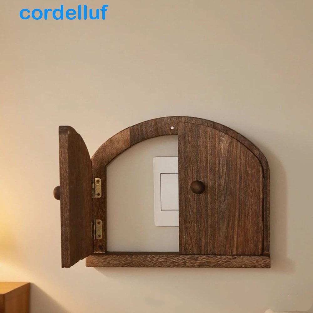 Moldura Decorativa De Soquete CORDELLUF , Tampa De Interruptor Sólido Com Design De Porta Dupla Autoadesiva , Formato