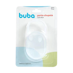 Porta Chupeta com Alça Prático Plástico Bebê Infantil Buba