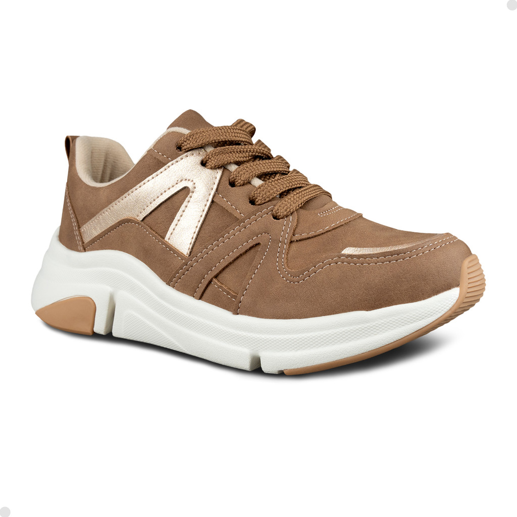 Tênis Feminino Casual Modare Sola Alta Macio Leve