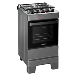 Fogão Ideal Top 4 Bocas Automático Mesa de Inox Bivolt Esmaltec