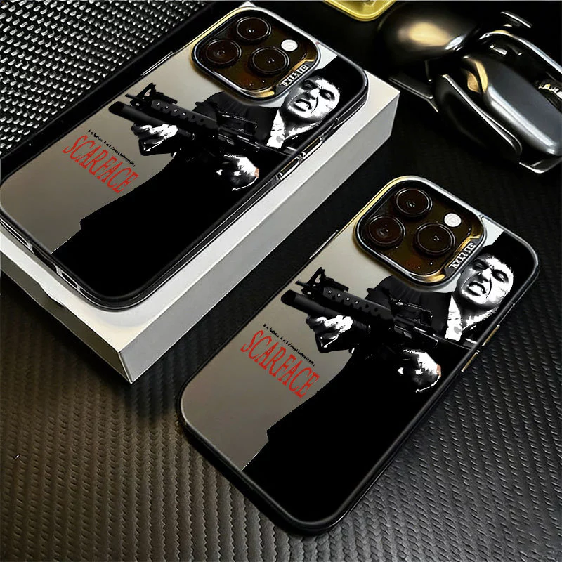 Scarface Capinha Na Moda Legal Soldado Para IPhone 17 13 12 11 Normal X XR XS 8 7 15 14 16 PRO MAX PLUS Ar Silicone Capa