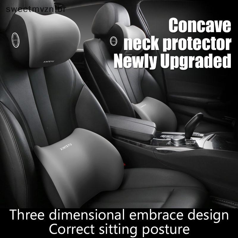 sweetmvzn Encosto De Cabeça Do Carro/Suporte Lombar Ne Travesseiro Almofada De Cintura Assento Motorista Barest Condução