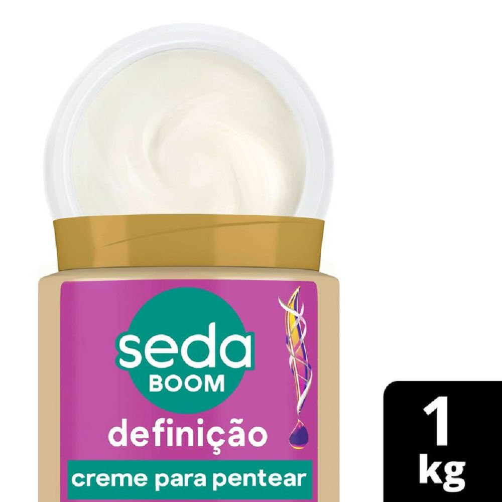 Creme para Pentear Seda Boom Definição Super Hidratação 1kg em Oferta na Shopee