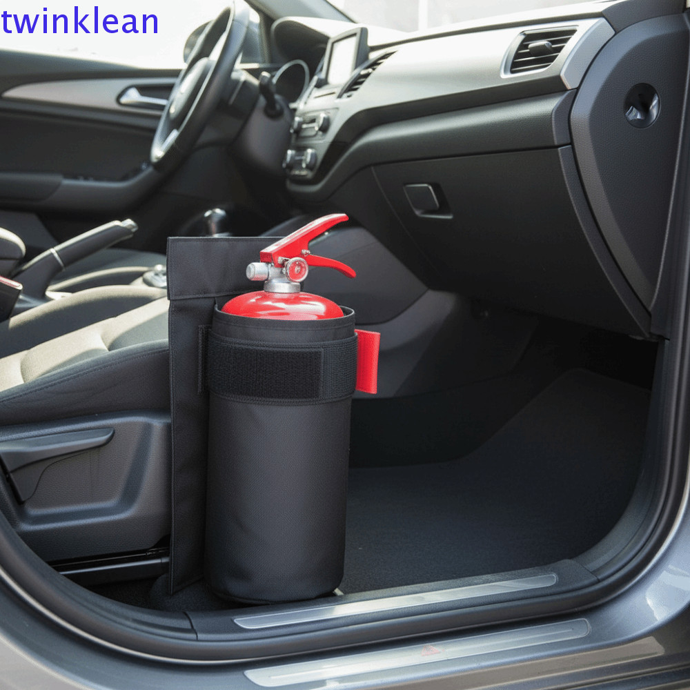 Saco De Armazenamento Para Extintor De Incêndio TWINKLEAN , Suporte Com Montagem Traseira Do Assento De Grande Capacidad