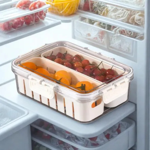 Cesto organizador para marmitas, alimentos, frutas e legumes, ideal para armazenar achadinhos
