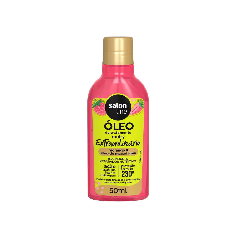 Óleo Capilar Salon Line Multy Extraordinário Morango 50ml em Oferta na Shopee