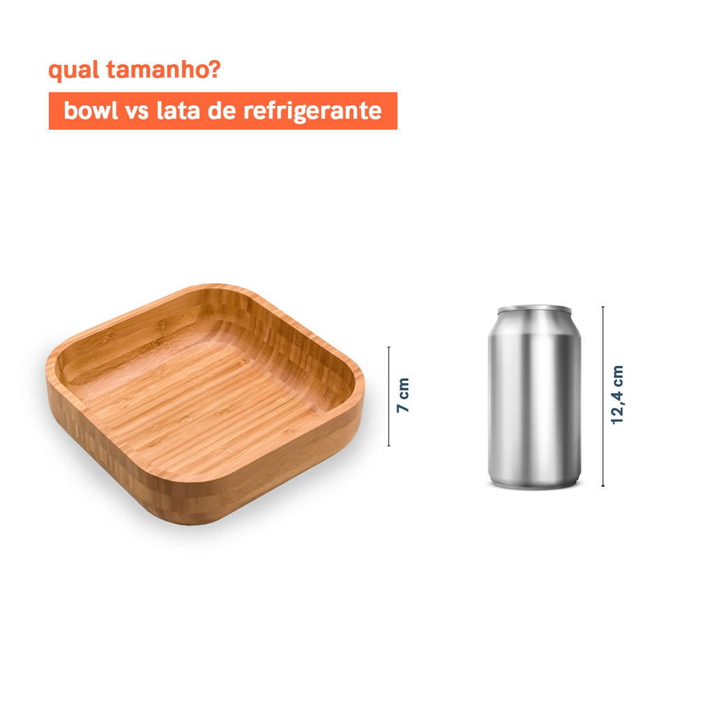 Kit 3 Bowls Quadrados de Bambu - Oikos · foto 2