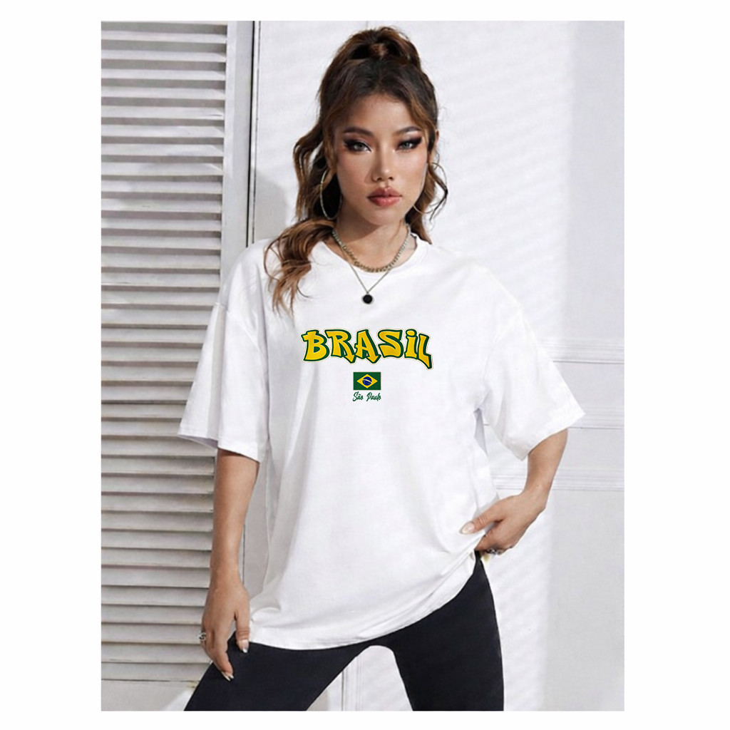 Camisa Camiseta Blusa Brasil Core Sao Paulo Copa Do Mundo 2026 Time Futebol Feminina Masculina