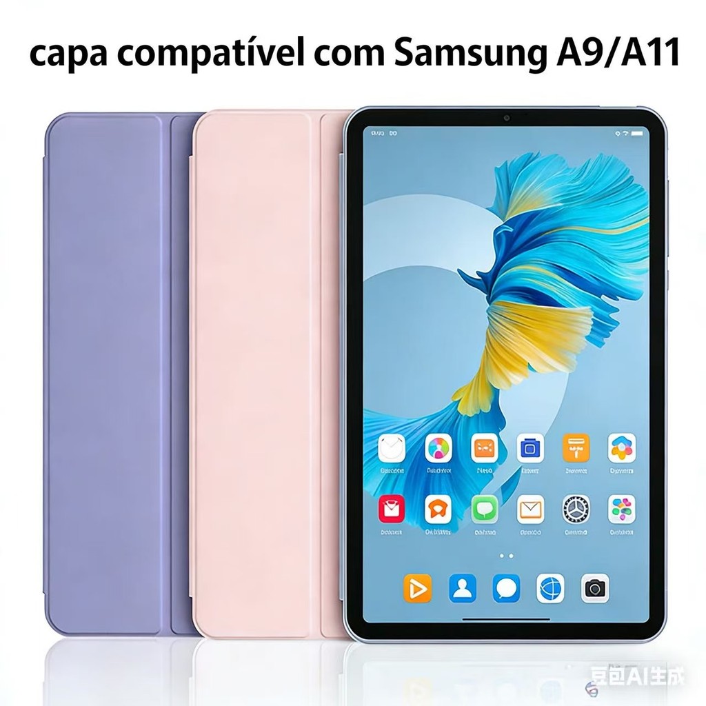 Capa Galaxy Tab A9 A11 8.7PL Smart Cover Auto Wake Anti Impacto com Suporte Case Reforçada Proteção