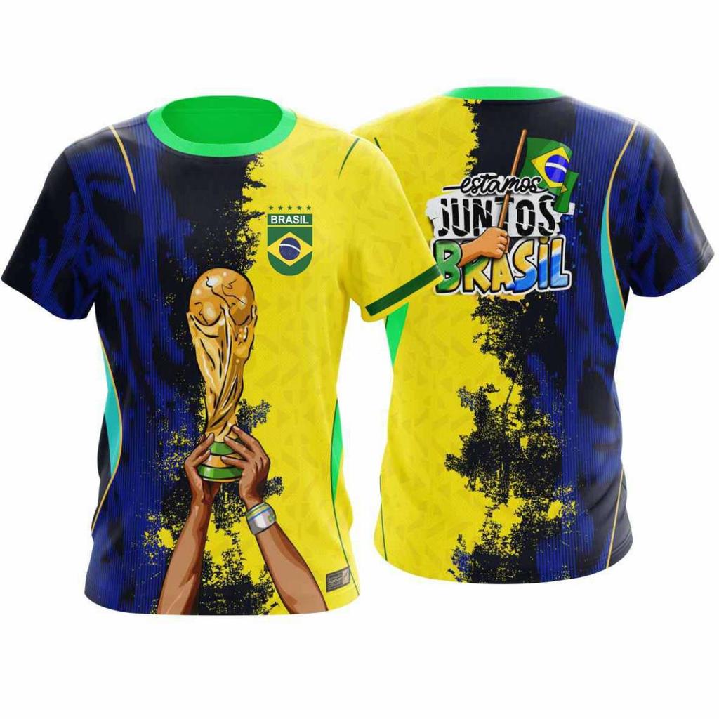 Camisa do Brasil Seleção Brasileira Camiseta Futebol Torcedor MODELO 19