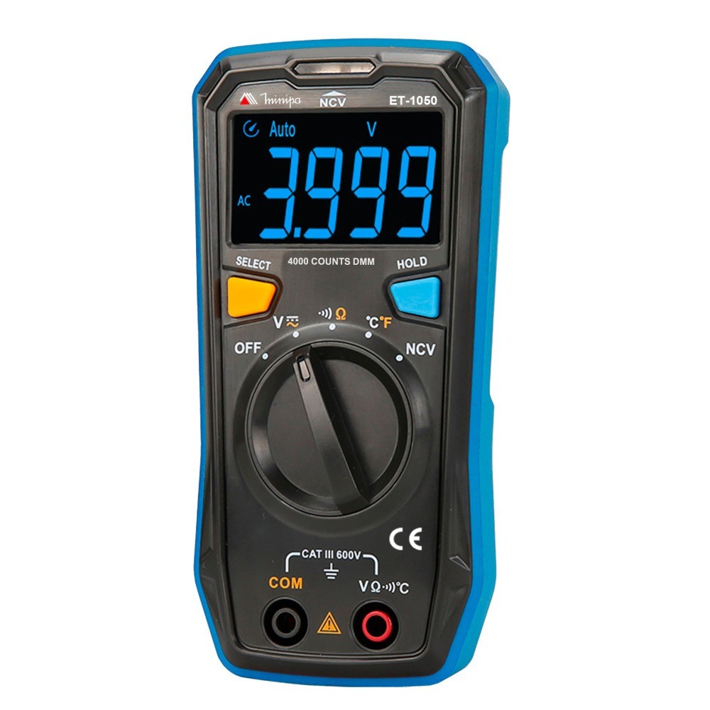 Multímetro digital portátil CAT III 600V - ET-1050 Minipa em Oferta na Shopee