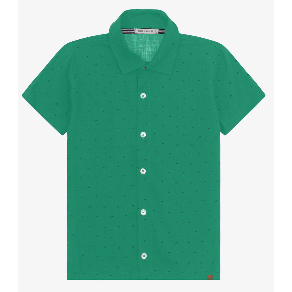 Camisa Infantil Masculina Trick Nick Verde em Oferta na Shopee