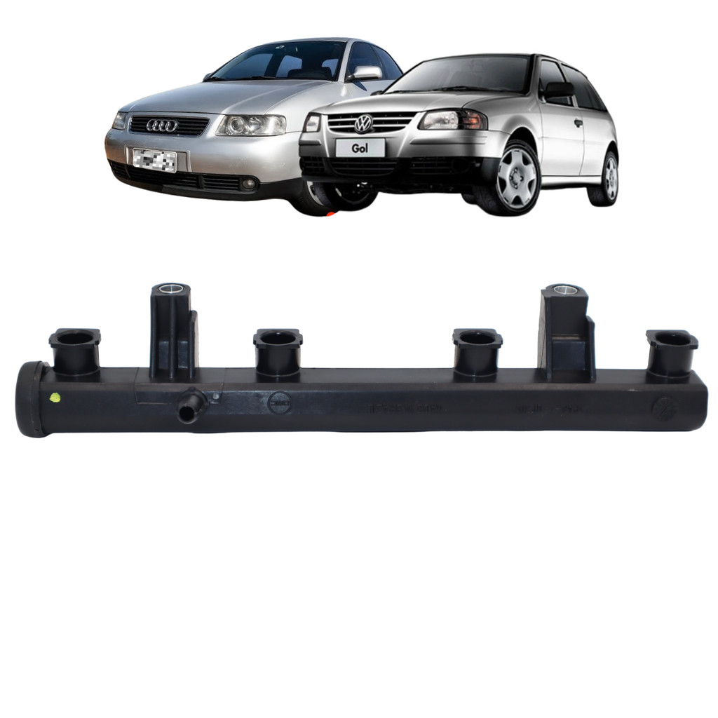 Flauta dos Bicos Injetores Gol Polo Golf Spacefox Audi A3 2005 Até 2018