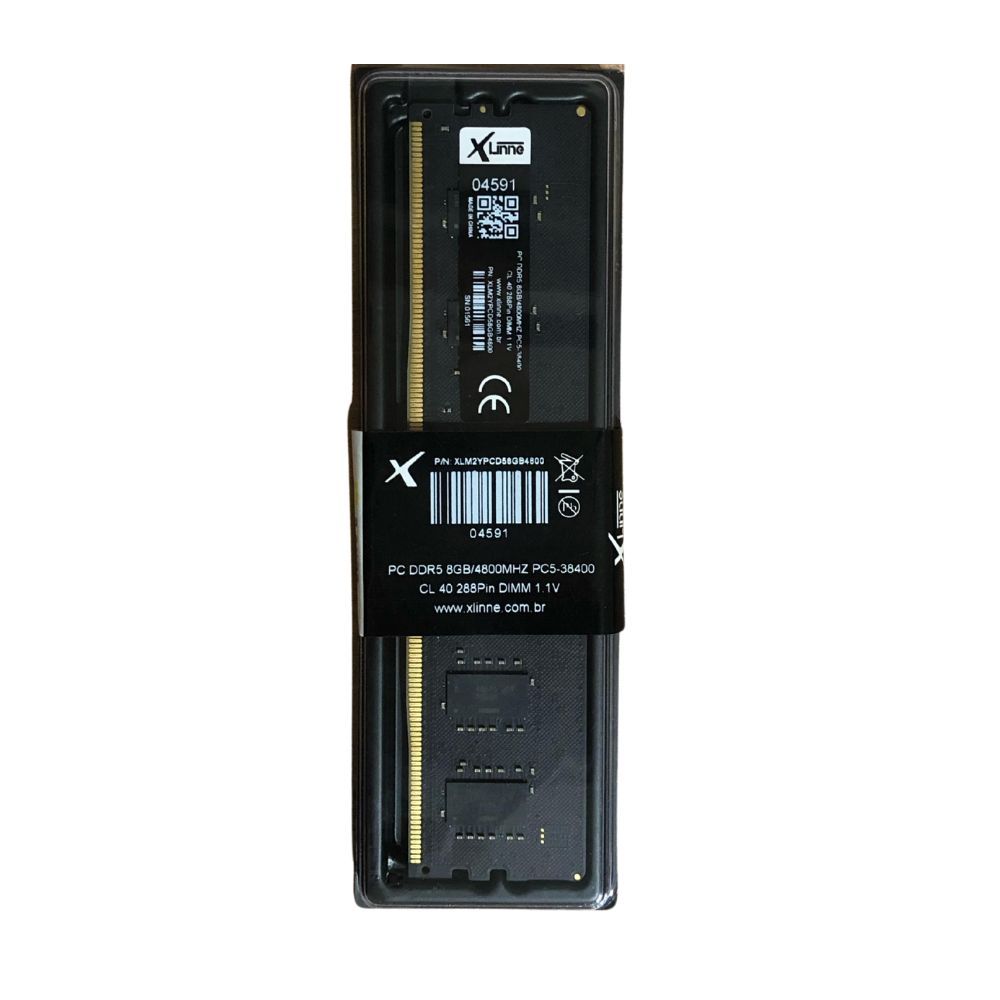 Memória RAM XLinne 8GB DDR5 4800MHz Para PC