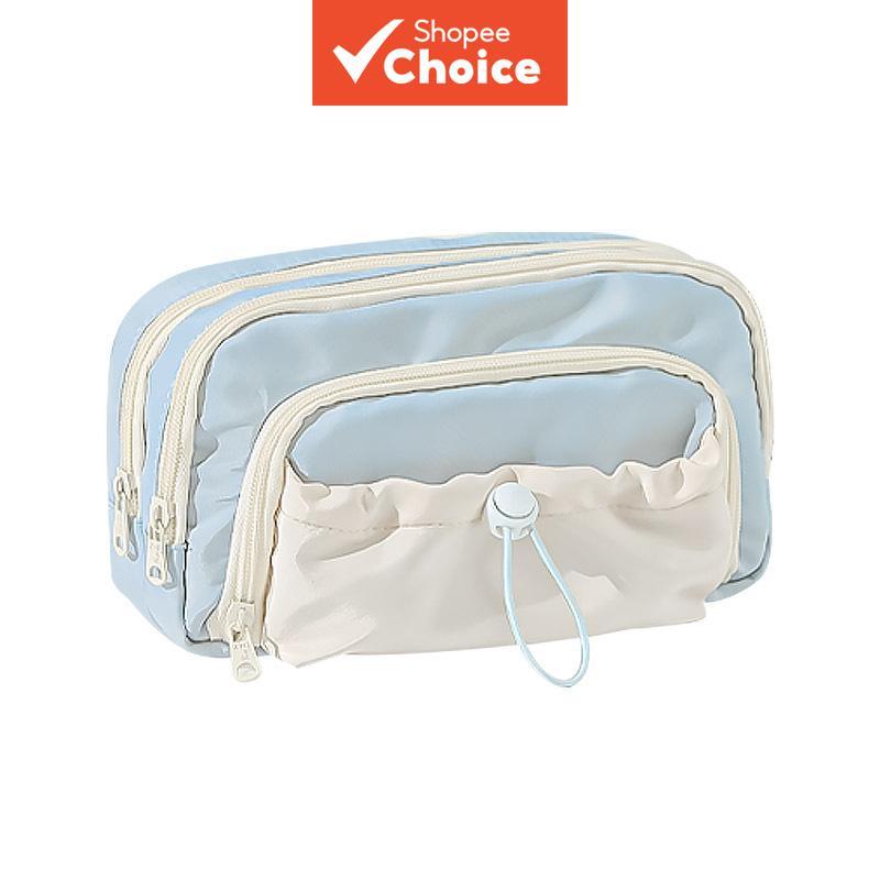 Estojo De Lápis De Grande Capacidade Bolsa Cosmética Fofa Organizador De Armazenamento Para Estudantes