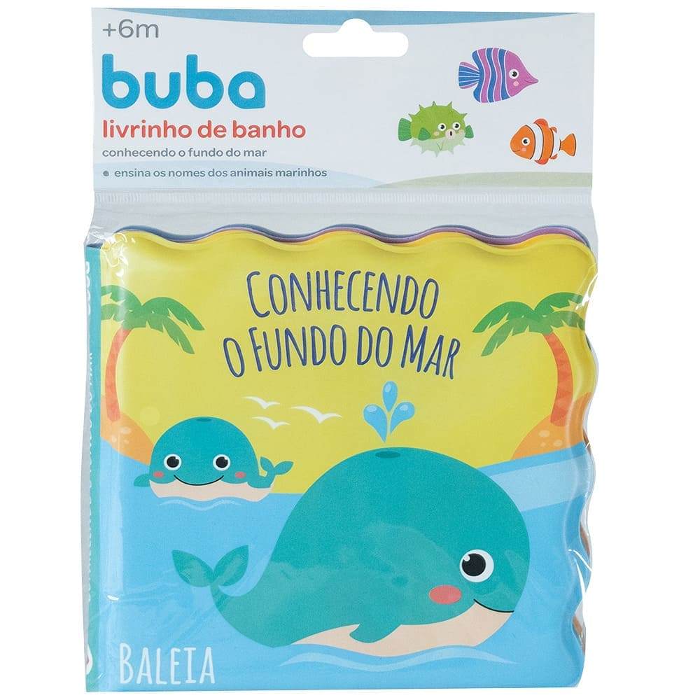 Livrinho Educativo P Hora Banho Buba Conhecendo Fundo Do Mar