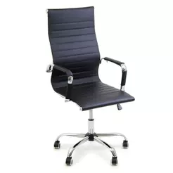 Cadeira Alta De Escritorio Esteirinha Giratoria Ergonomica Preto