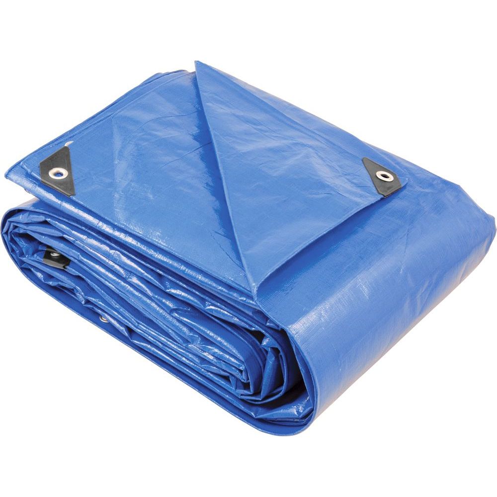 Lona polietileno 6x5m azul 200 micras reforçada Vonder Plus