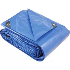 Lona polietileno 6x5m azul 200 micras reforçada Vonder Plus